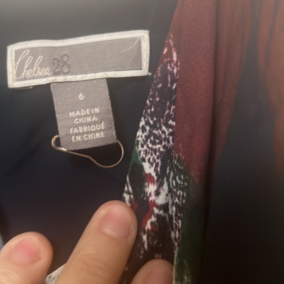 Chelsea 28 Sleeveless Faux Wrap Dress Size 6 - Picture 2 of 4